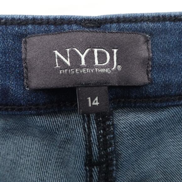 NYDJ Jean Womens 14 Blue Denim Billie Mini Boot Lift Tuck Stretch Everyday Comfy - Picture 3 of 13